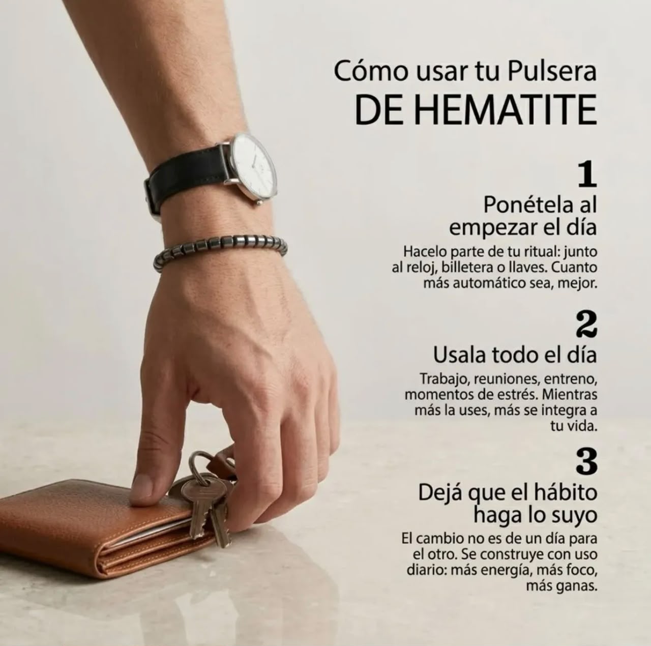 Pulsera Hematite Protectora