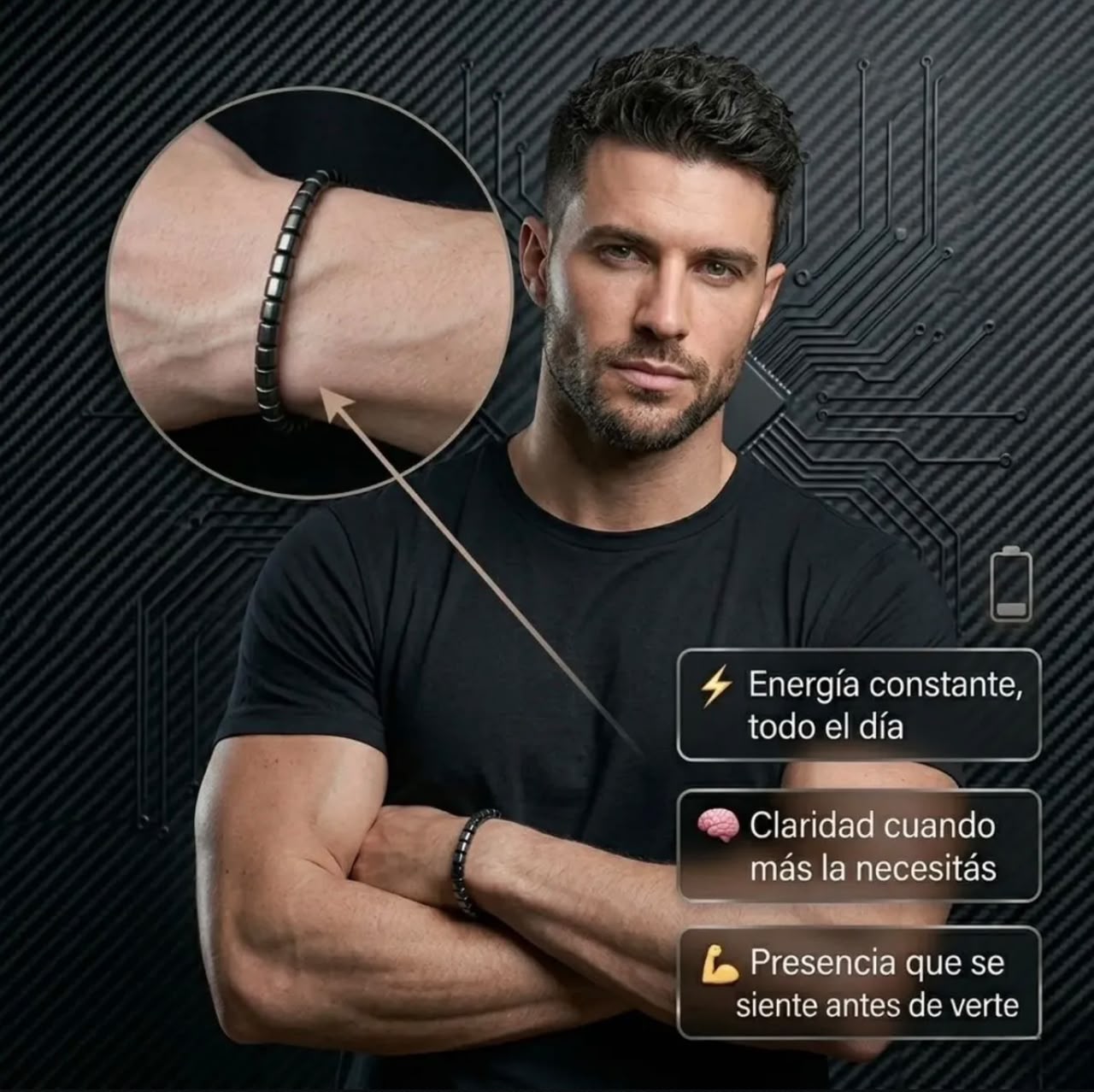 Pulsera Hematite Protectora